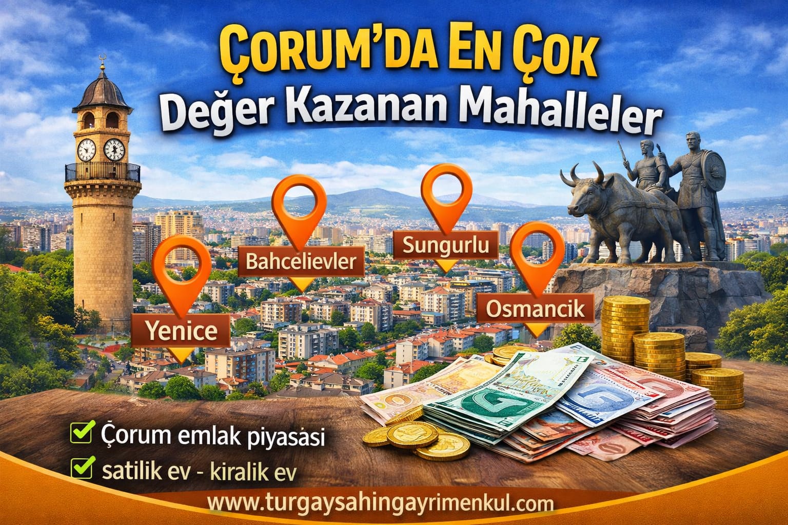 Çorum’da En Çok Değer Kazanan Mahalleler