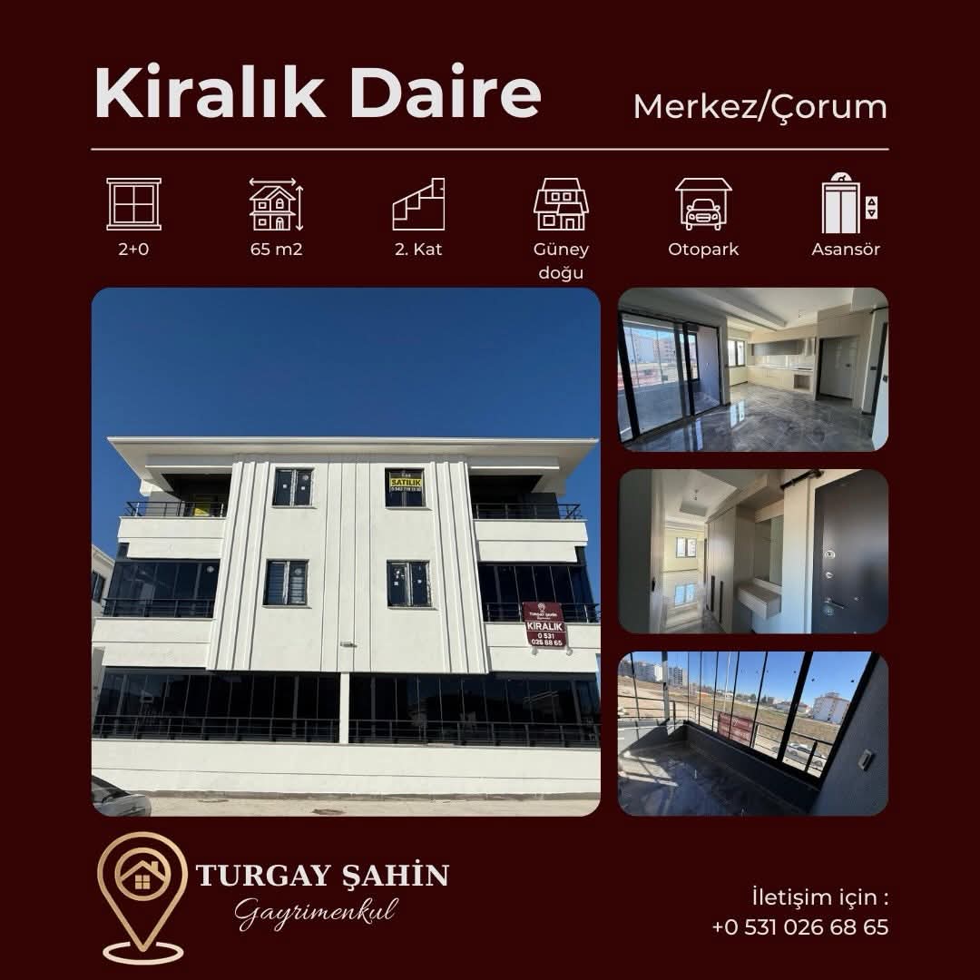 Kentpark Bölgesi – İnönü Caddesine Yakını Kiralık
