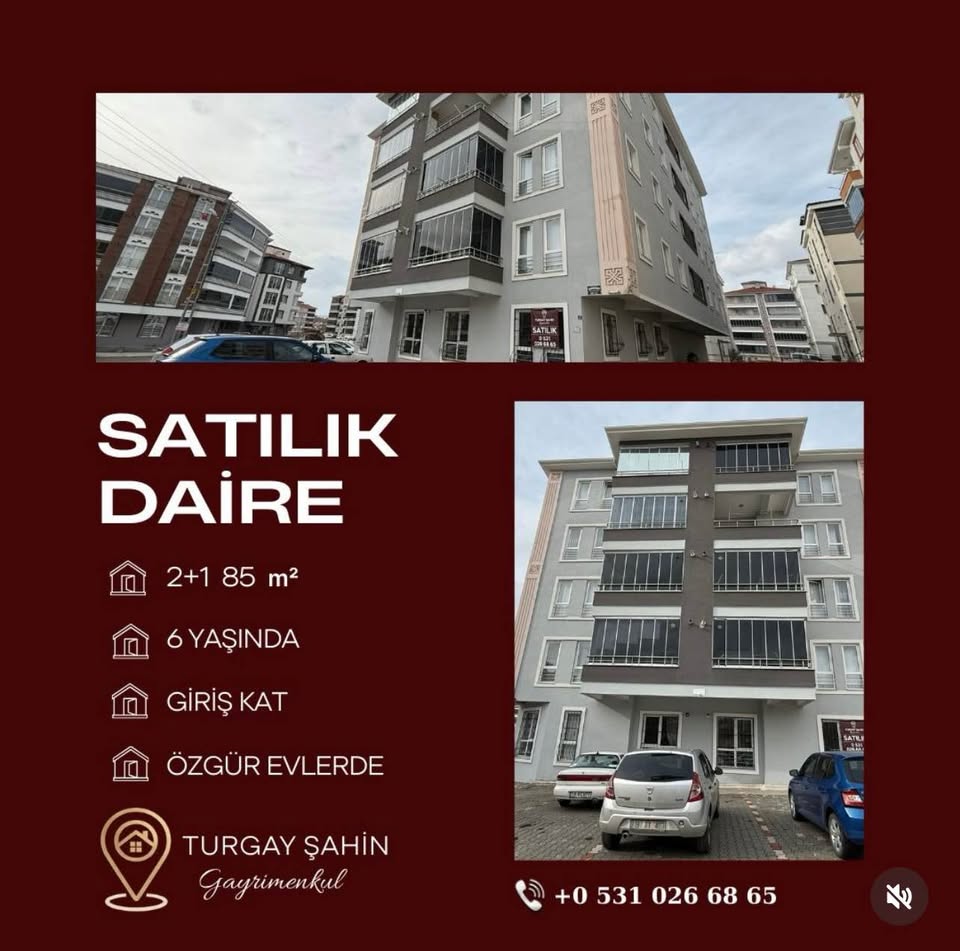 Ulukavak Mahallesi Özgürevler Caddesi’nde Giriş Kat 2+1 Daire